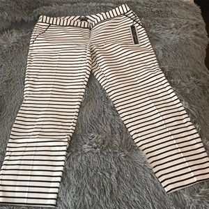 Express Columnist Striped Ankle Pants